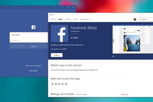 Már betaként is elérhető a Facebook hivatalos kliense Windows 10-re