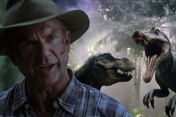 Egyszerre túlzó és nagyszerű a Jurassic Park III. kivágott koncepciós terve, ahogy egy raptor motorra pattan 16 Jurassic Park III.