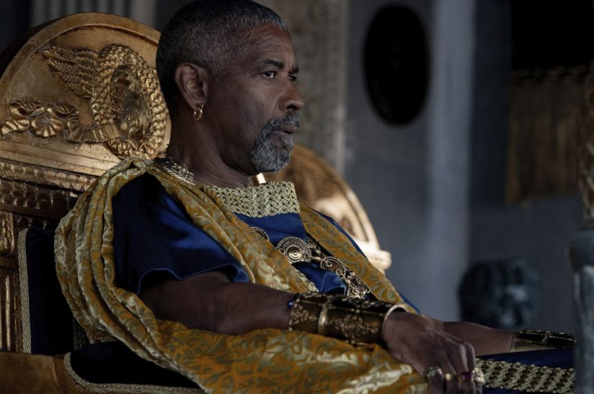 Denzel Washington megszeppent, amikor kezet fogott III. Károllyal a Gladiátor II premierjén 11 Gladiátor II