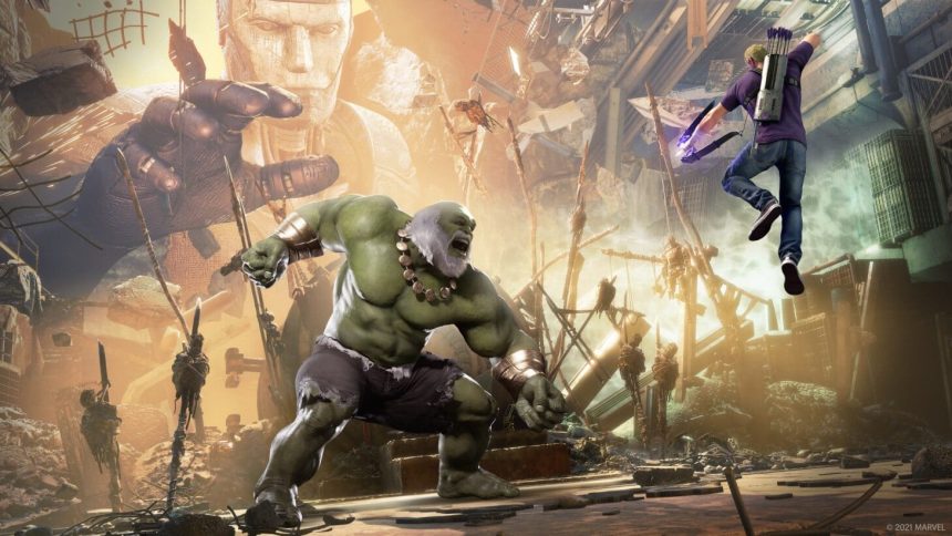 A következő hónapban tiszteletét teszi a Marvel’s Avengers next-gen változata Sólyomszem kíséretében 11 A következő hónapban tiszteletét teszi a Marvel’s Avengers next-gen változata Sólyomszem kíséretében