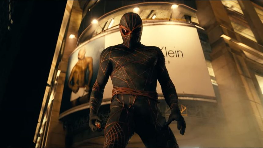 Hős vagy gonosz a Madame Web fekete-piros ruhás Pókembere? 11 Madame-Web
