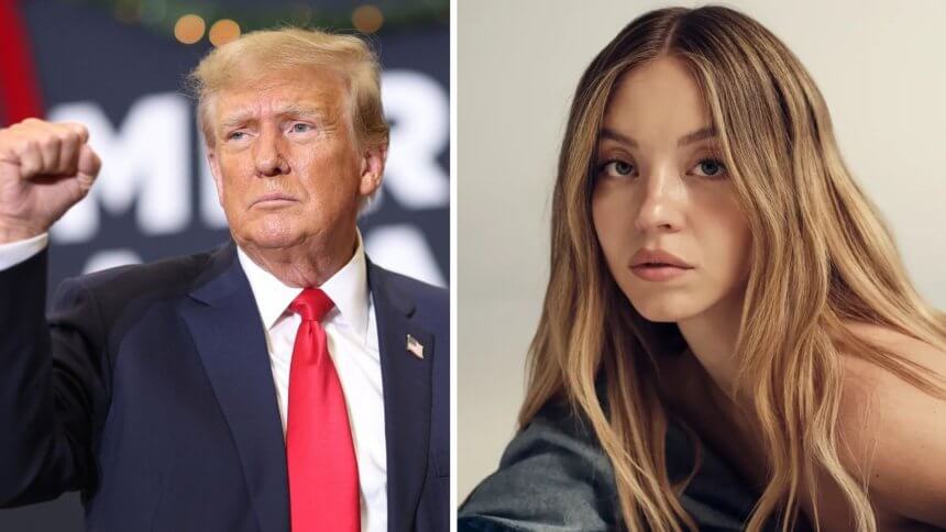 Donald Trump üdvözölte Sydney Sweeney farmerreklámját, amelyet nácizmussal vádoltak 11 Donald Trump Sydney Sweeney